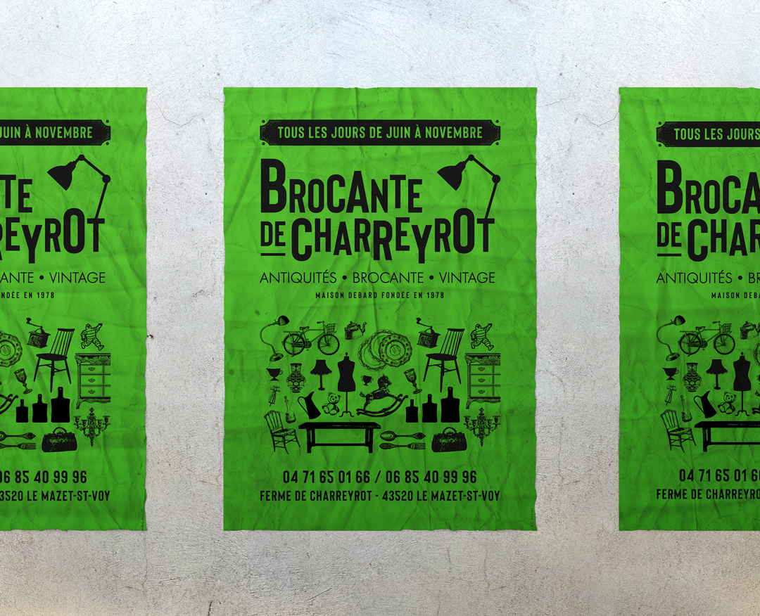 BROCANTE DE CHARREYROT ~ Affiche