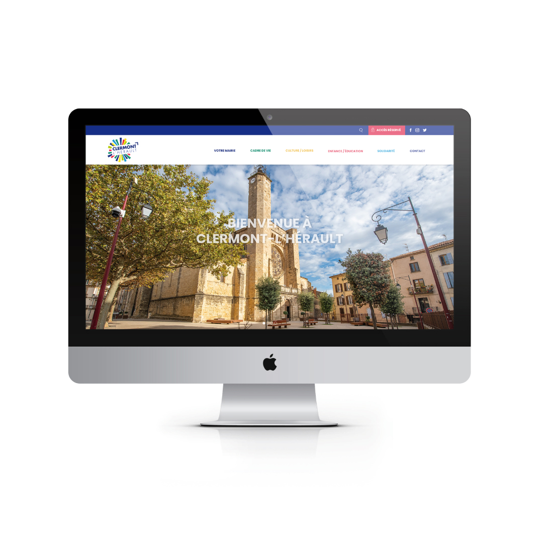 Refonte de l’identité visuelle et supports de communication pour la ville de Clermont-l’Hérault. Affiches, programmes et signalétique urbaine.