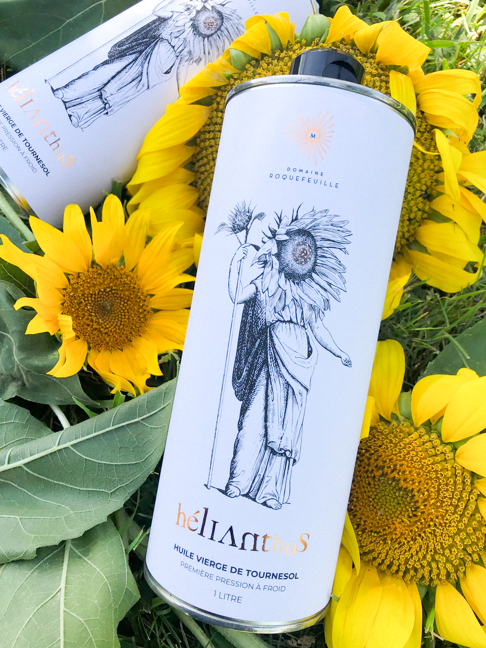 Domaine de Roquefeuille - Création de l'identité visuelle di domaine et des packaging vin & huile.