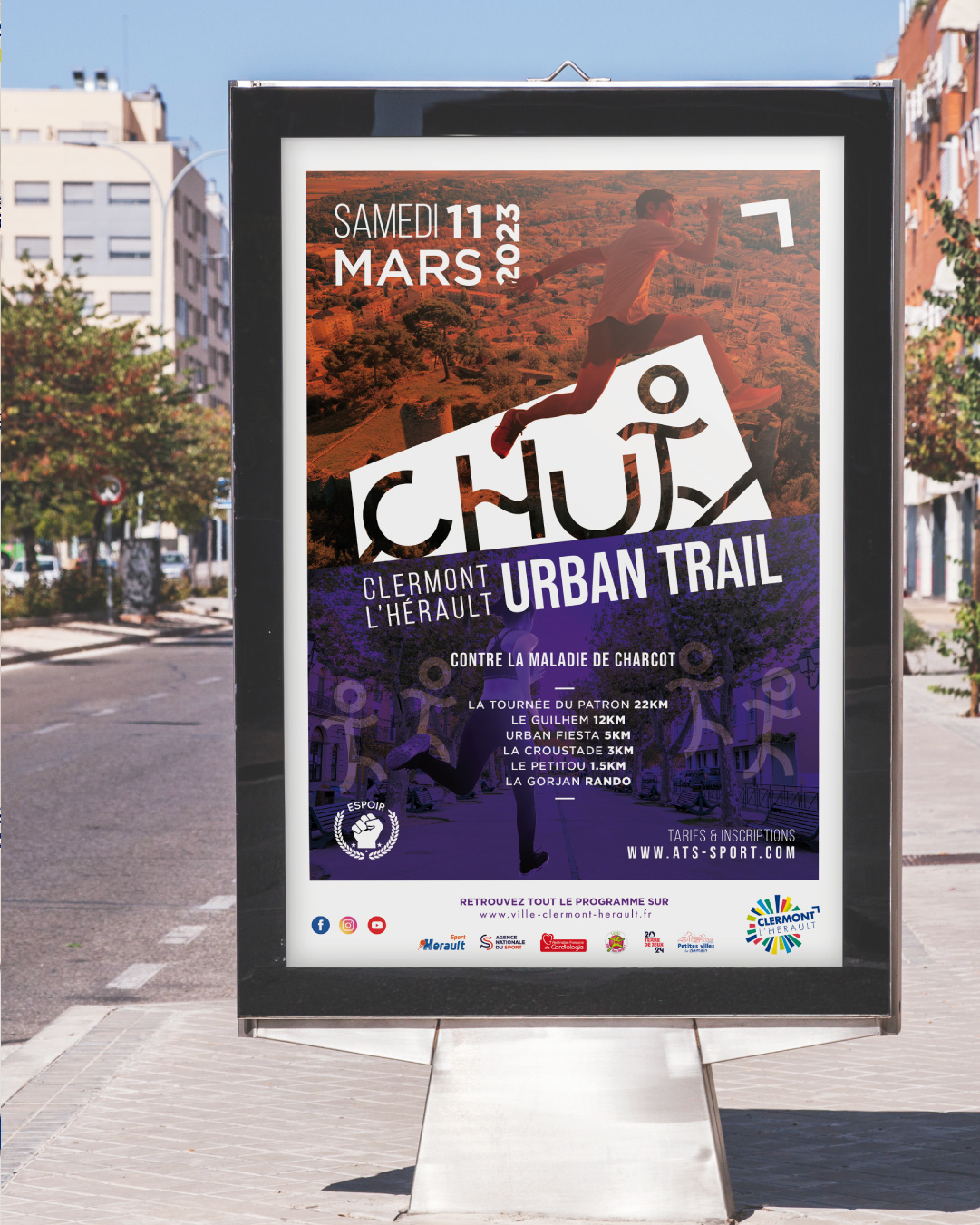 Affiche - Urban Trail Clermont-l'Hérault