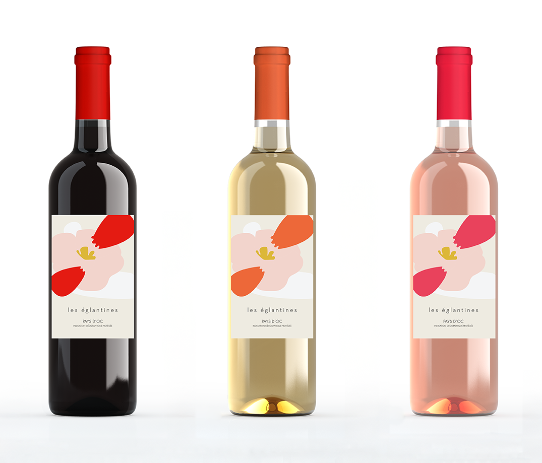Création étiquettes, gamme pour Vigneron du Sommiérois x Naturalia