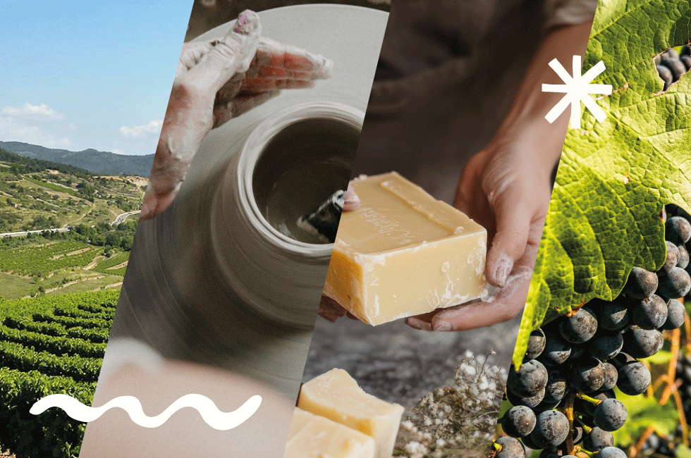 Images de métier : céramiste, vigneron, savonnier...