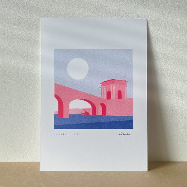 Illustration, Risographie, Montpellier les arceaux