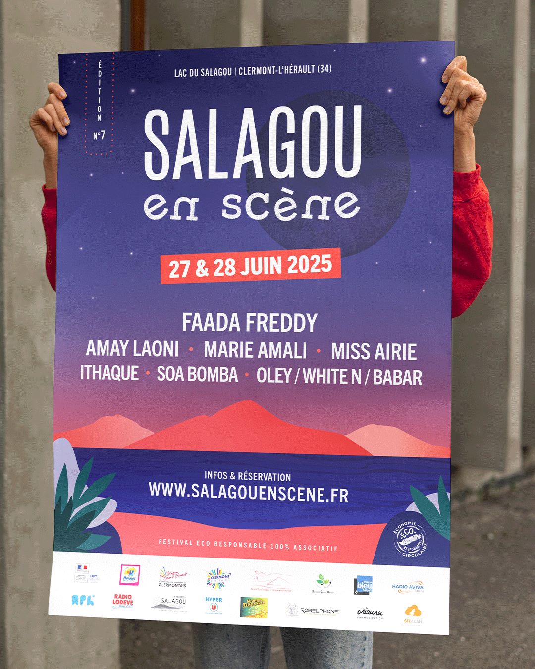 Festival salagou en scène, identité visuelle Festival salagou en scène, identité visuelle