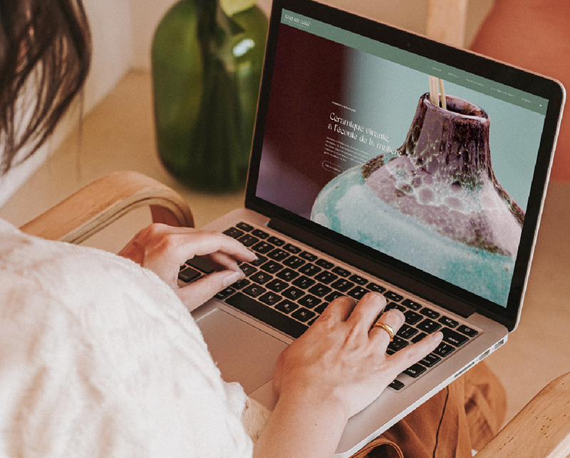 Site internet Atelier Gaïa artisane céramiste